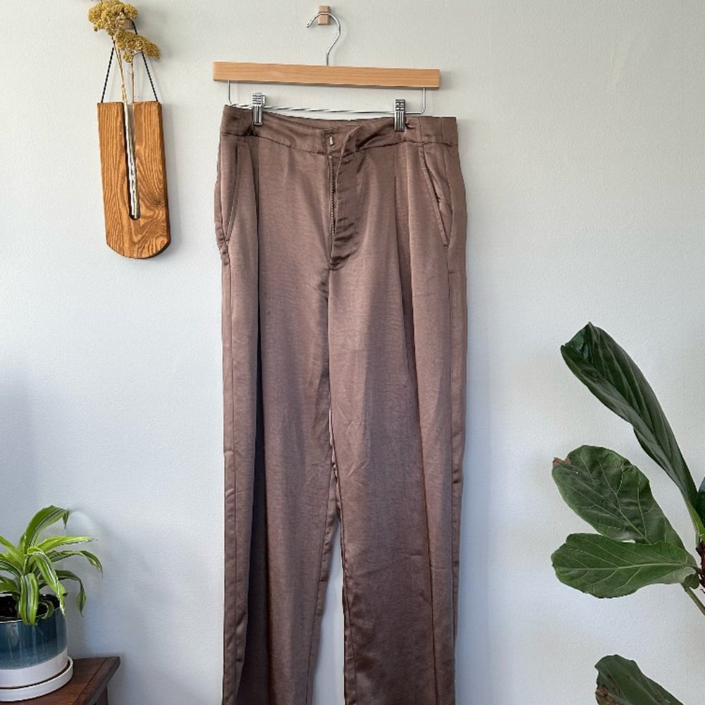 Gap Mauve Satin Dress Pant